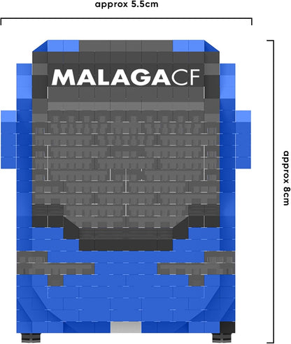 Licencia Oficial BRXLZ Piedras 3D Fútbol Autocar Kit De Construcción (Malaga CF)