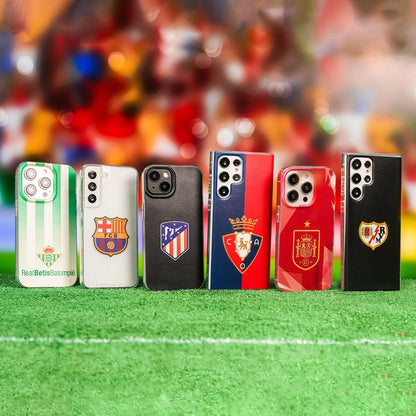 Funda Para Iphone 15 Pro MAX Del Granada CF Escudo Fondo Rojo Y Negro Tansparente Para Proteger Tu Móvil. Carcasa De Silicona Flexible Con Licencia Oficial Granada CF