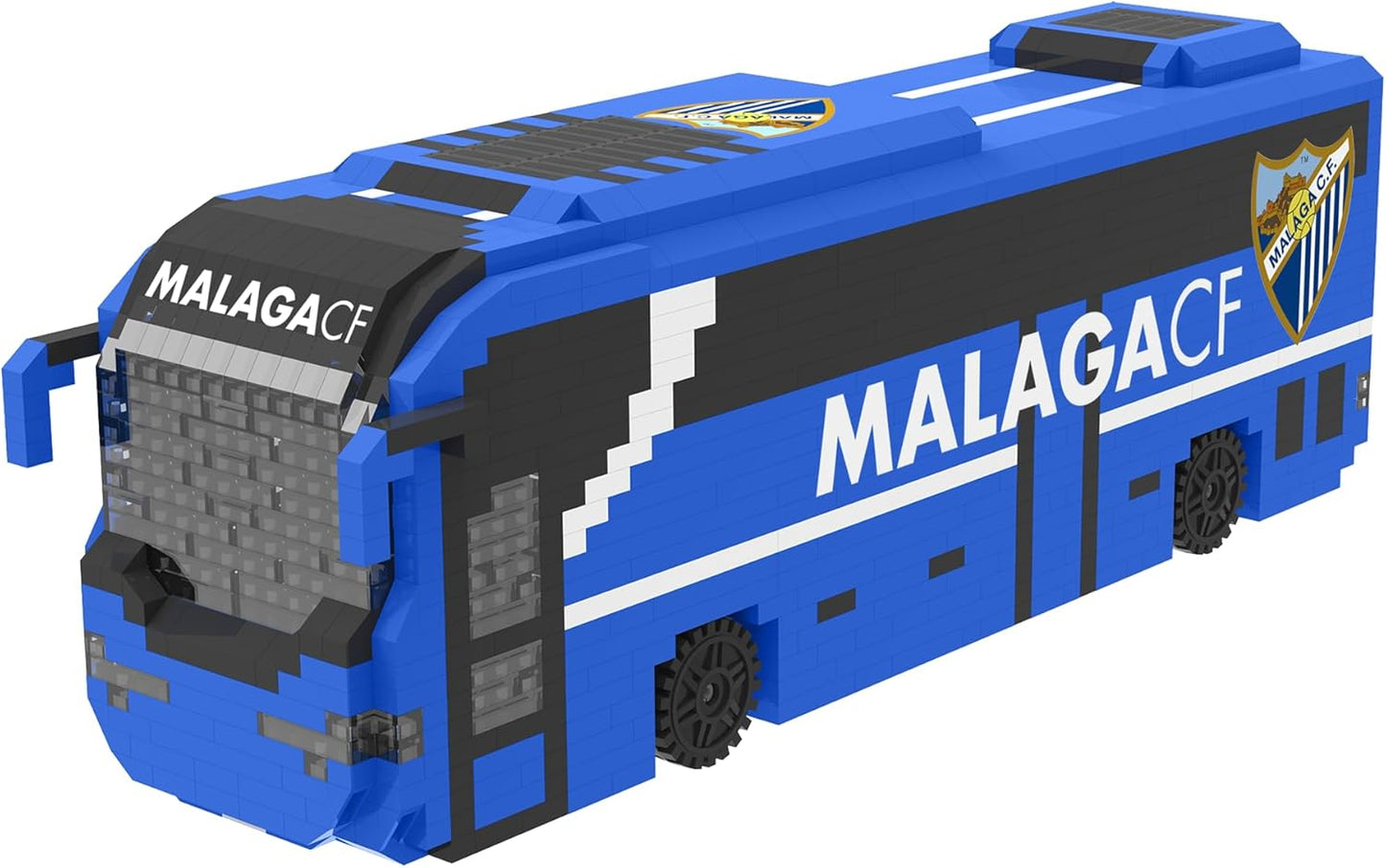 Licencia Oficial BRXLZ Piedras 3D Fútbol Autocar Kit De Construcción (Malaga CF)